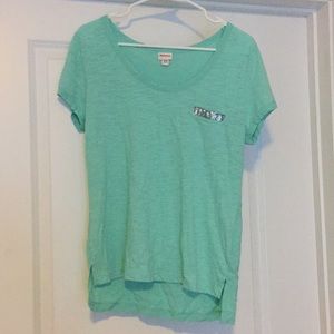 Turquoise High Low Top